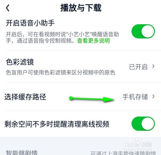 爱奇艺怎样修改缓存路径