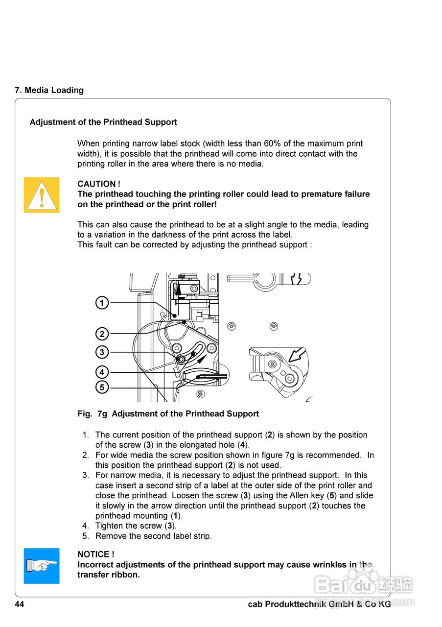 cab A8300打印机使用说明书:[5]