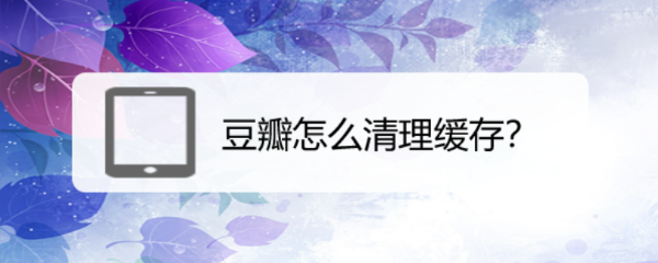豆瓣怎么清理缓存