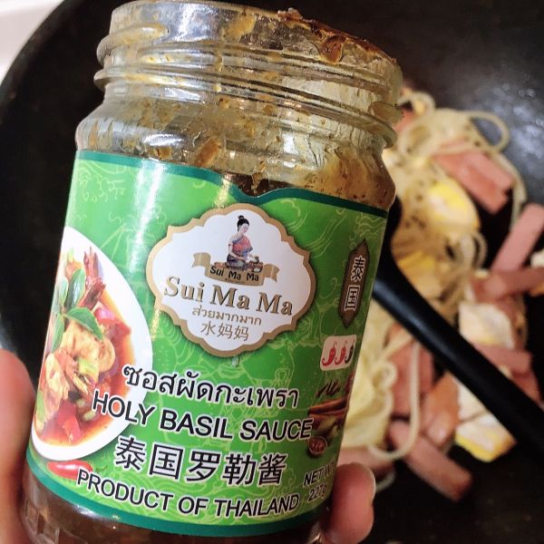 午餐肉鸡蛋意面