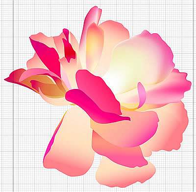 设计教程:用网格工具绘制花瓣