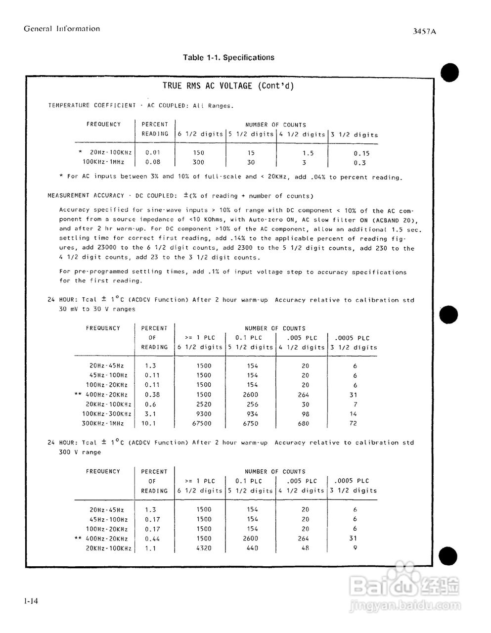 HP 3457A 万用表用户使用手册:[3]