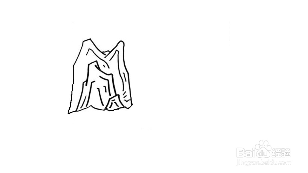 三峡的简笔画 郦道元图片
