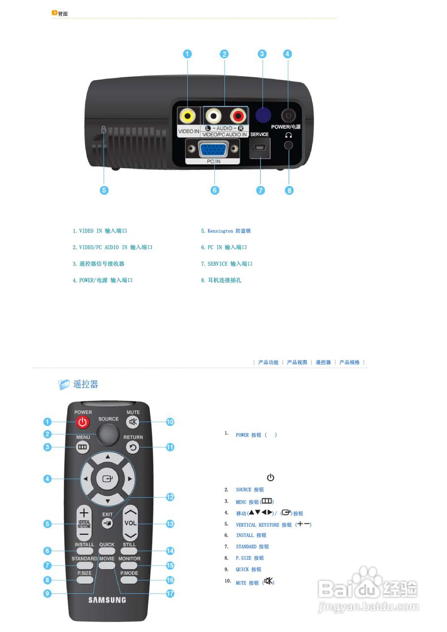 三星SP-P400B投影仪使用说明书:[1]