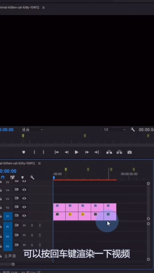 教你pr制作缩放卡点效果