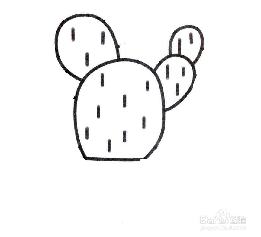 仙人掌的简笔画