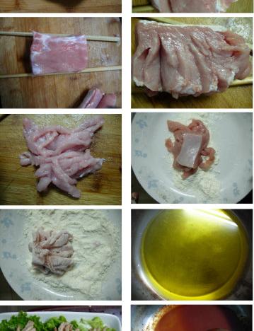 把肉吃出花样--菊花肉（切肉不断小窍门）