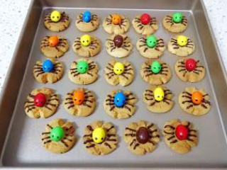 五彩万圣节蜘蛛饼干详细做法