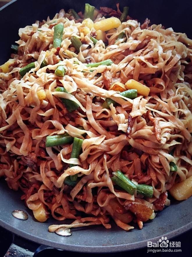 豆角焖面的做法