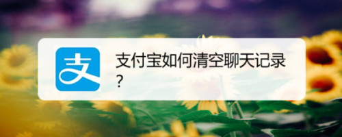 支付宝如何清空聊天记录？