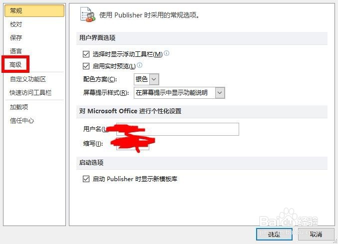 Publisher2010如何开启提示更新样式