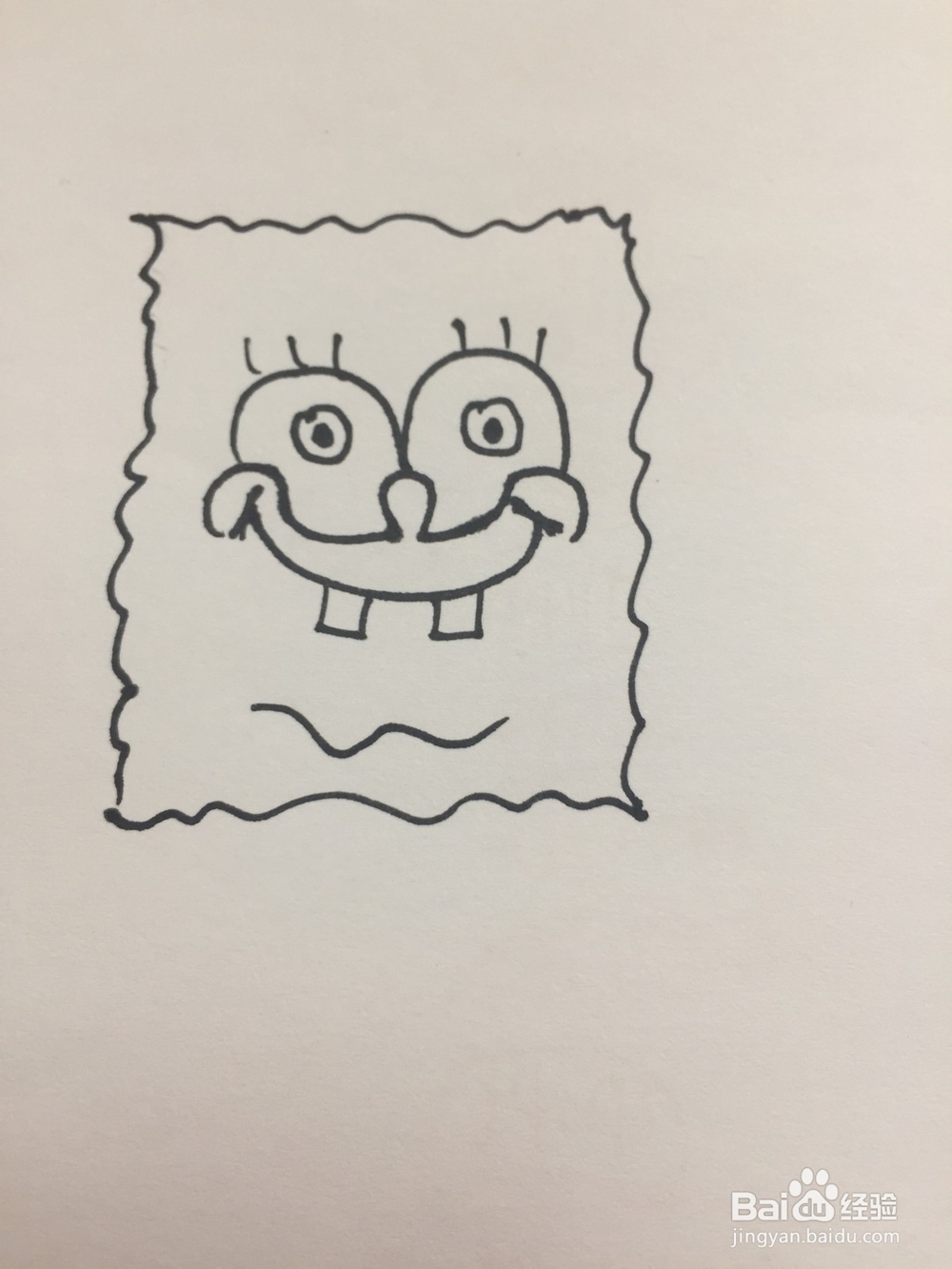 海绵宝宝的简笔画
