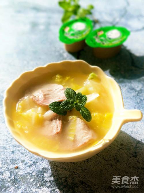 白菜肉片浓汤