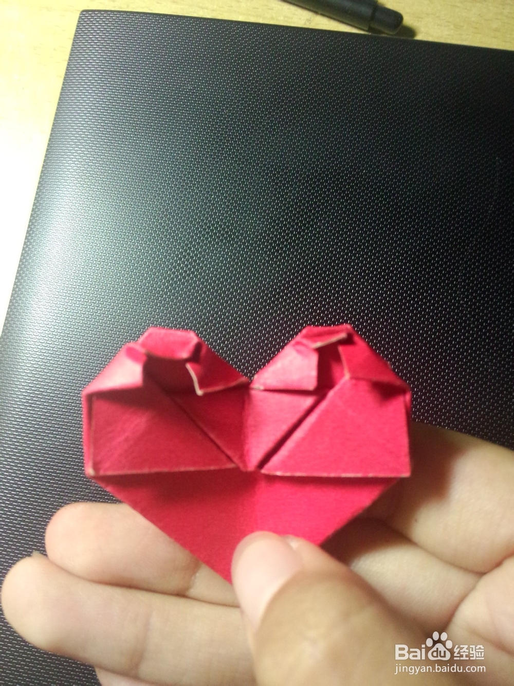 怎么用方形纸折纸心