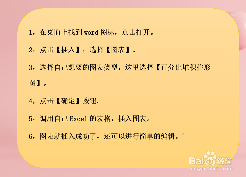 怎样在word中插入自己想要的图表？