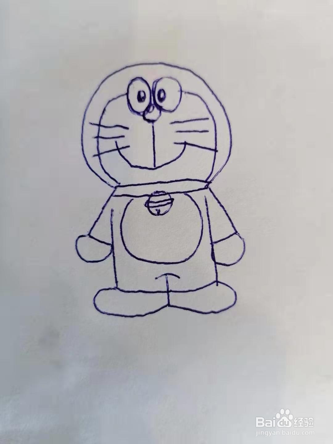 怎么画一个哆啦A梦#校园分享#