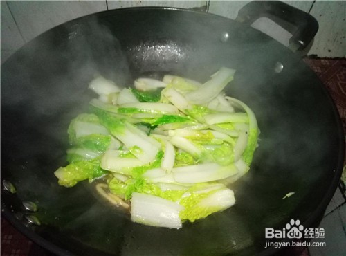 蒜头素炒小白菜的家常做法