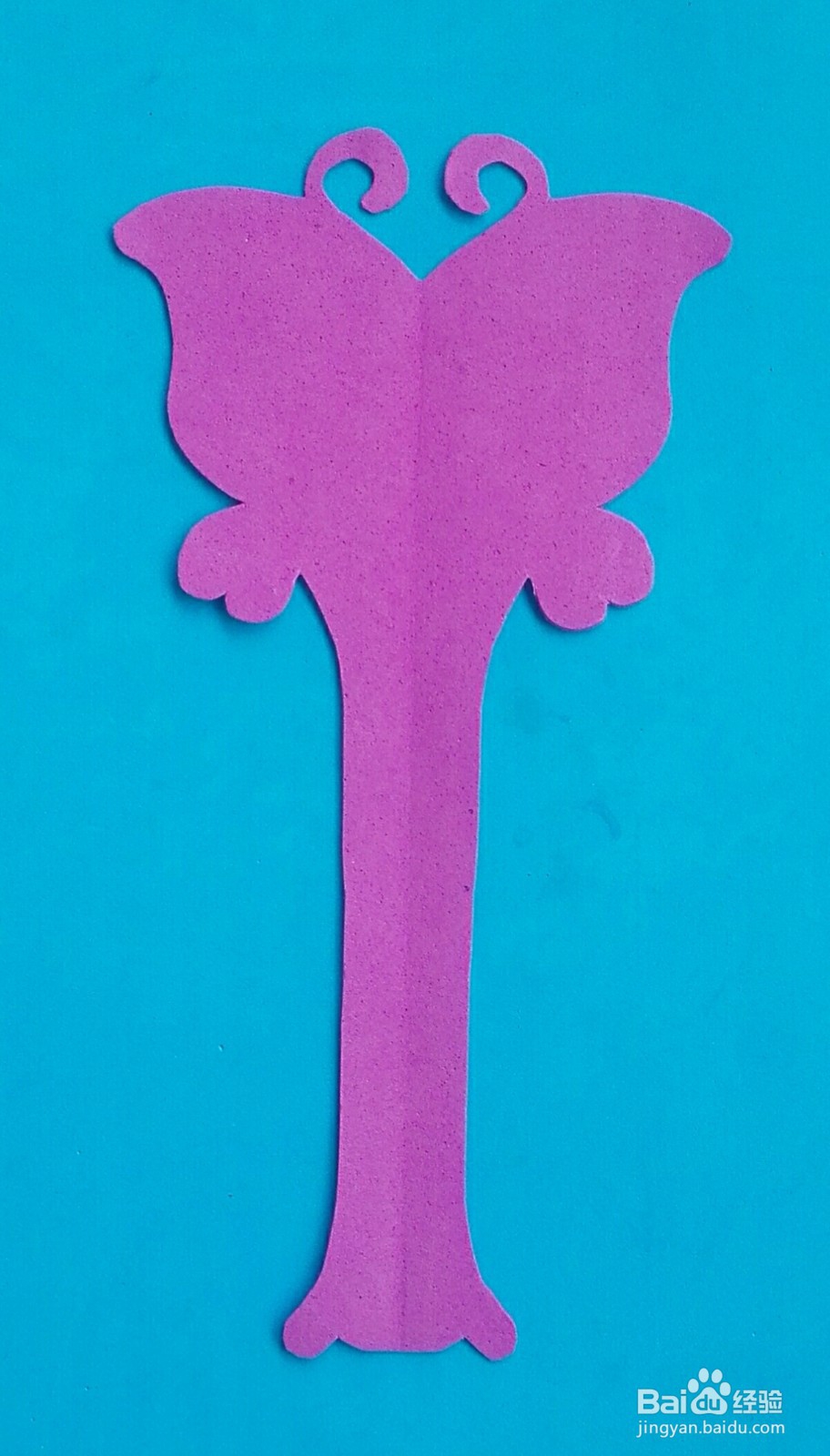 用彩色海绵纸制作的画魔法棒的教程