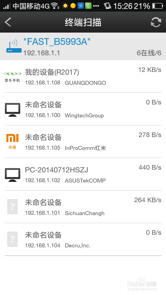 手机管理自己的wifi（限制网速）