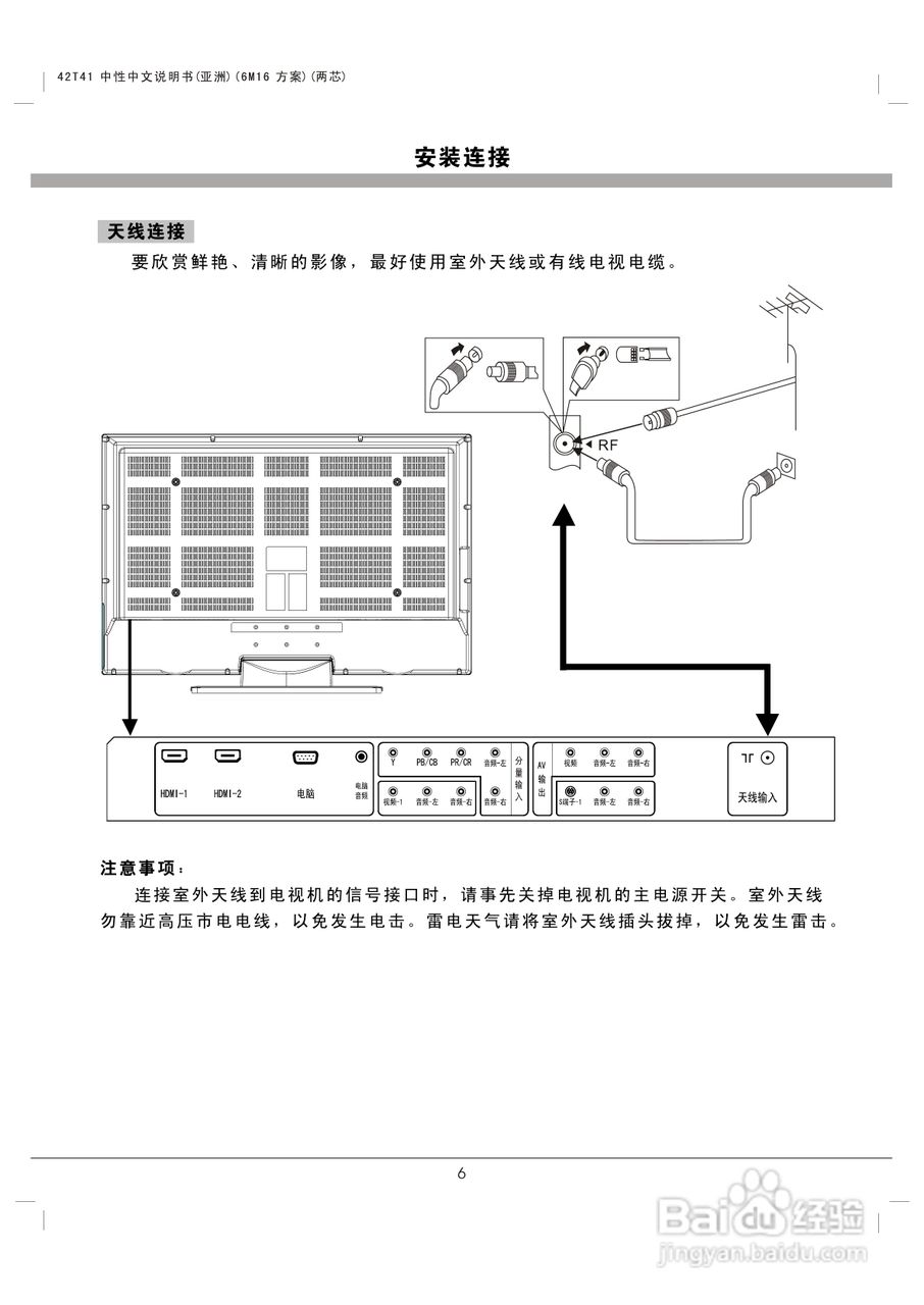 熊猫电子L42K01液晶彩色电视机说明书:[1]