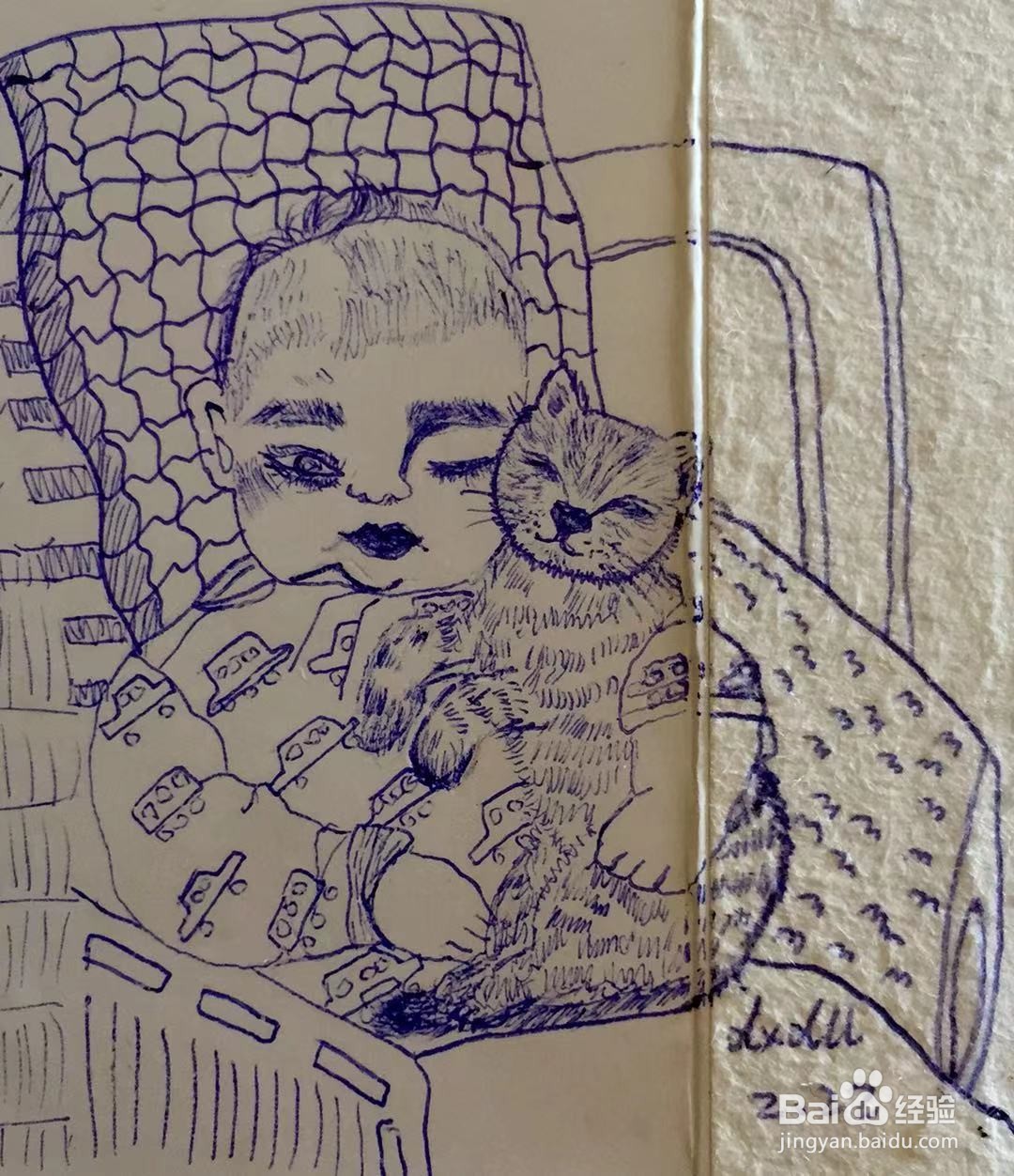 插画教程之侄子帅帅和小猫咪