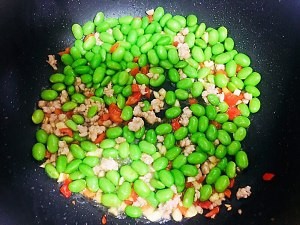 养生保健美食毛豆肉末