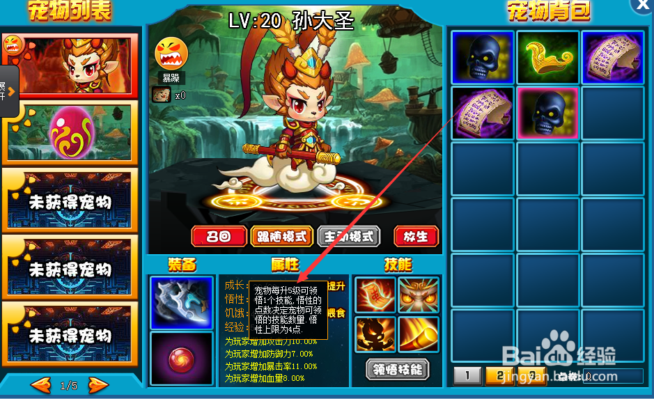 勇士的信仰宠物如何学习技能