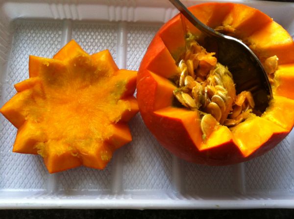 牛肉毛豆南瓜盅