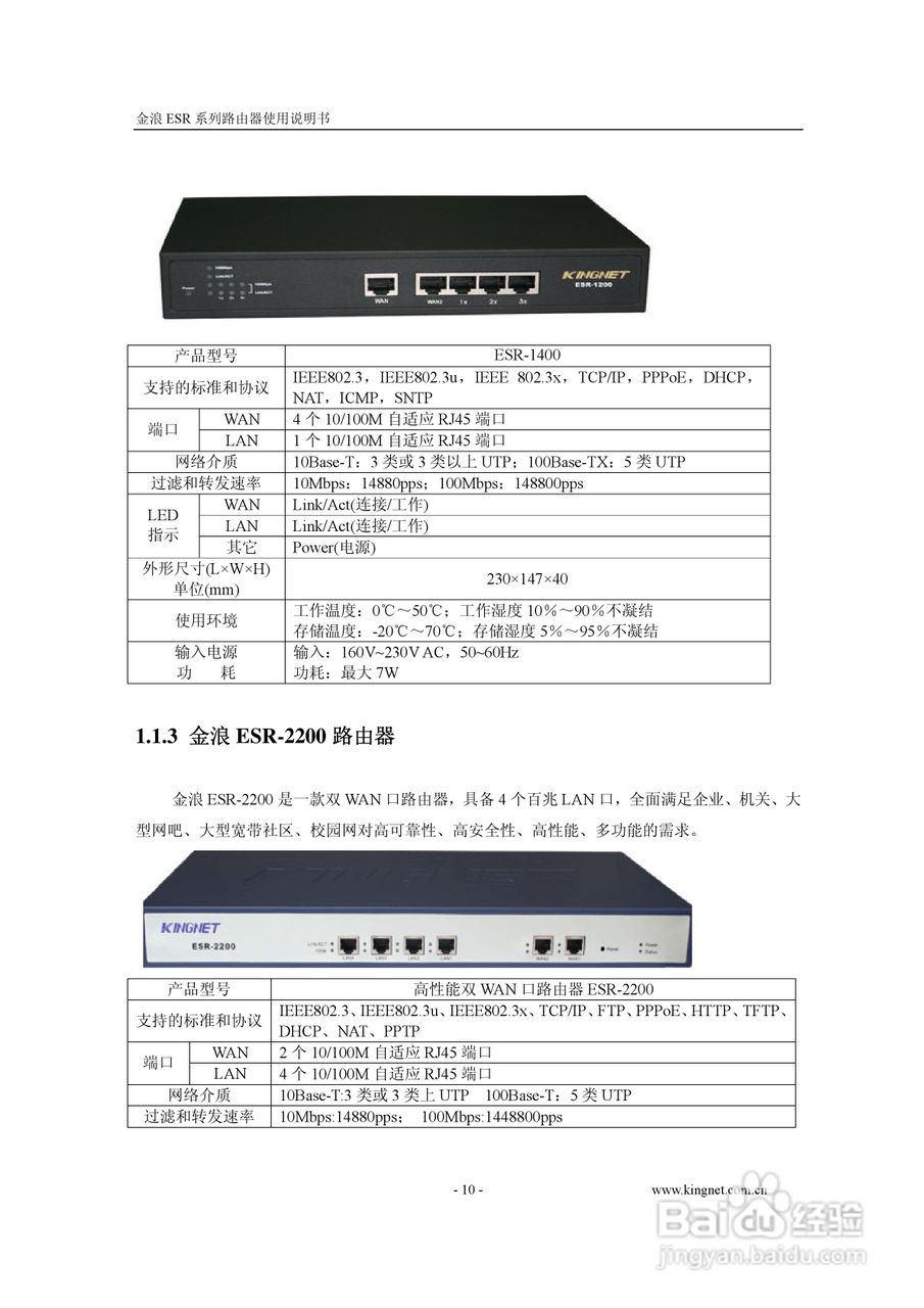 金浪ESR-6400G路由器使用说明书:[1]
