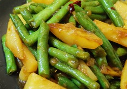 改良版土豆烧刀豆的做法