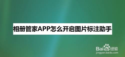 相册管家app怎么开启图片标注助手