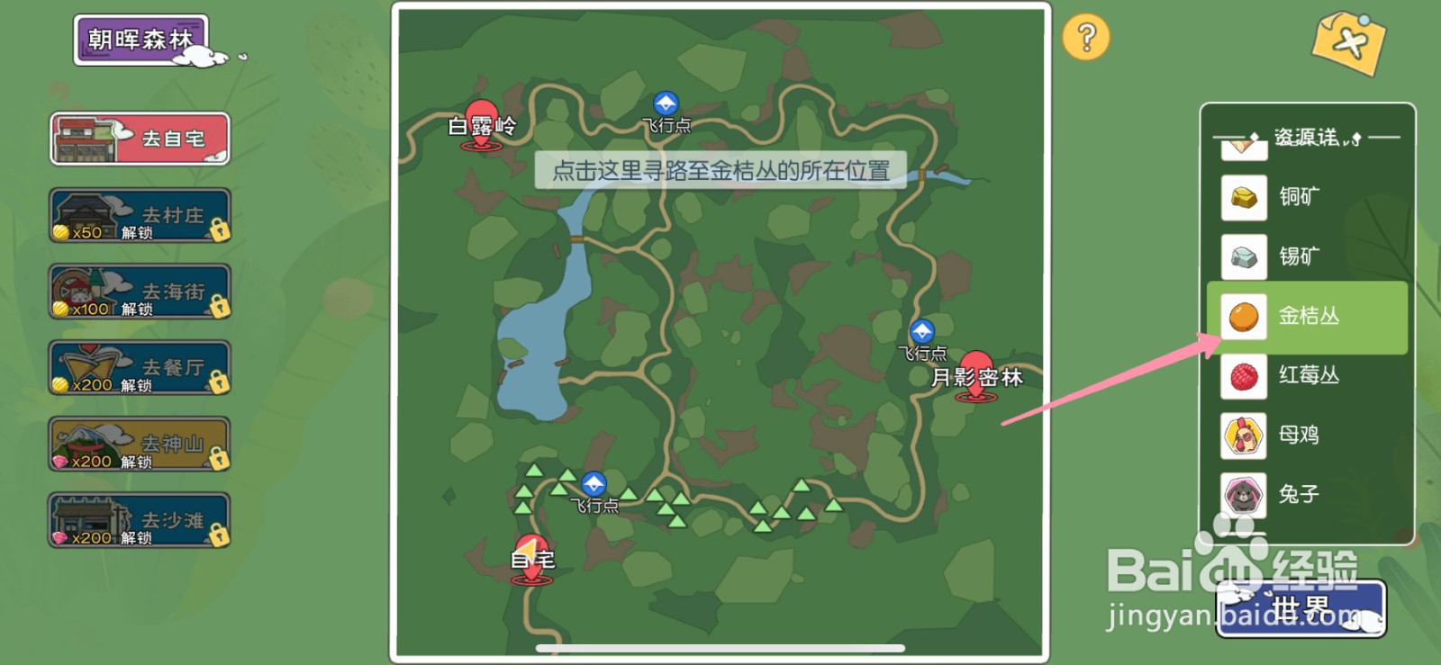 小森生活金桔丛怎么寻找