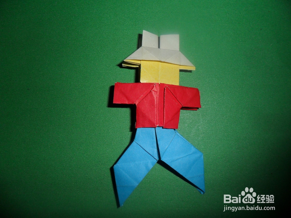 小朋友学折纸——滑稽小人