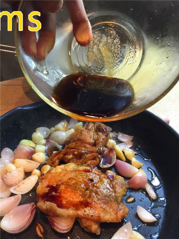 葱香黑胡椒鸡腿