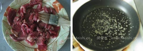 芝麻香煎牛肉片的做法