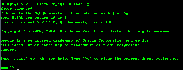 windows下mysql安装教程