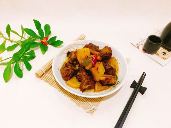 红烧排骨萝卜片