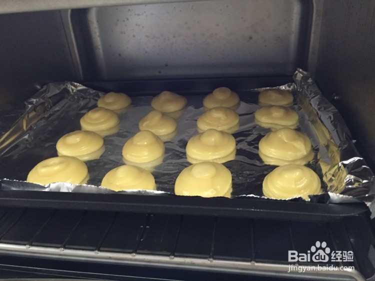 小泡芙(卡士达酱)的做法