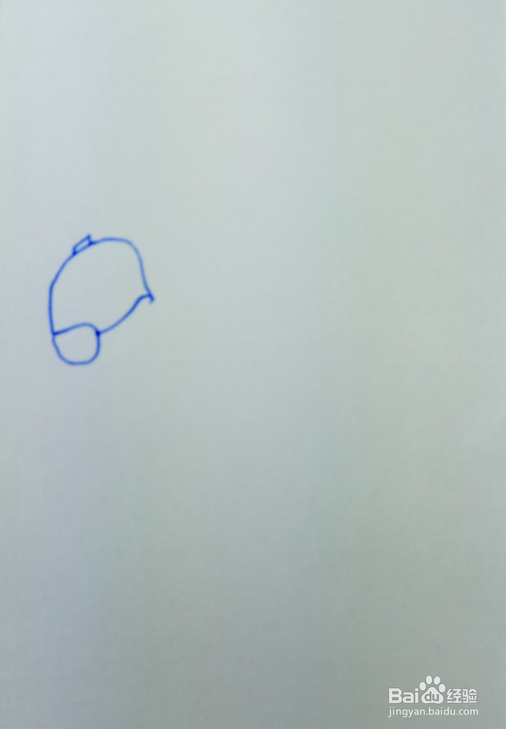 怎样画儿童简笔画小p优优站在巴特尔的嘴巴上？