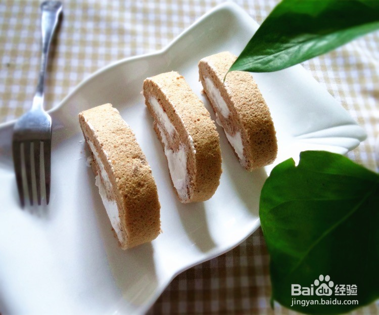 可可蛋糕卷的做法