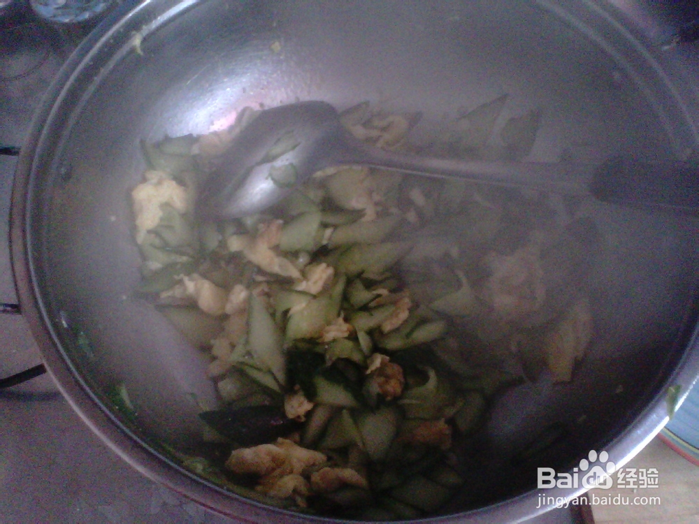 鸡蛋炒黄瓜片的做法