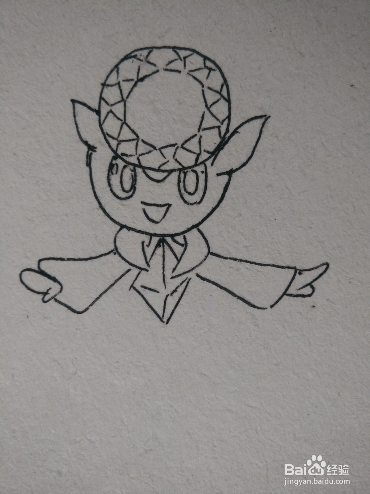 怎么画神奇宝贝蒂安希简笔画