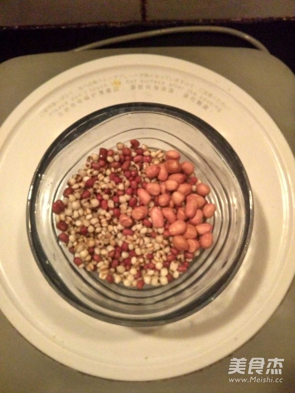 红豆薏米花生糊