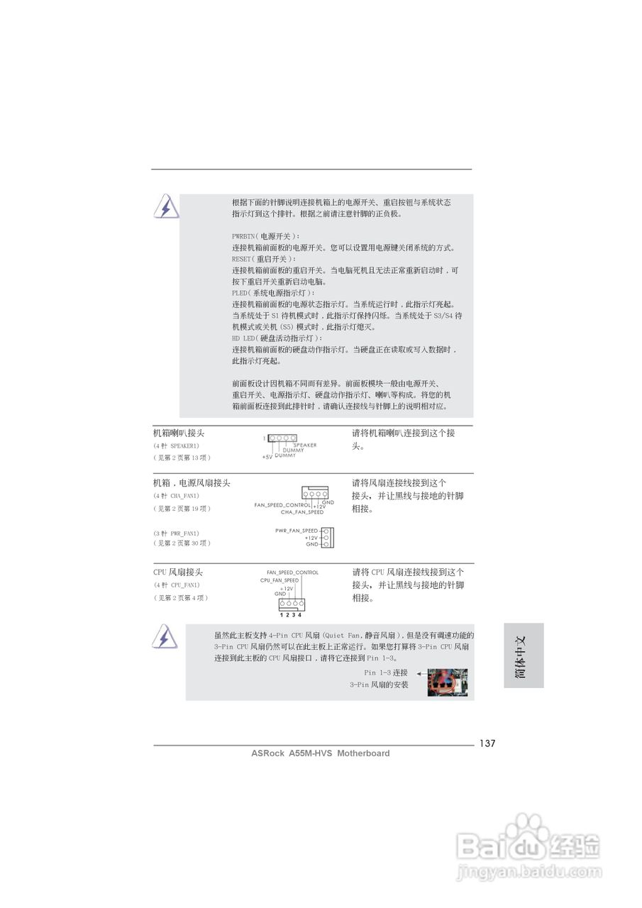 华擎A55M-HV 主板安装说明书