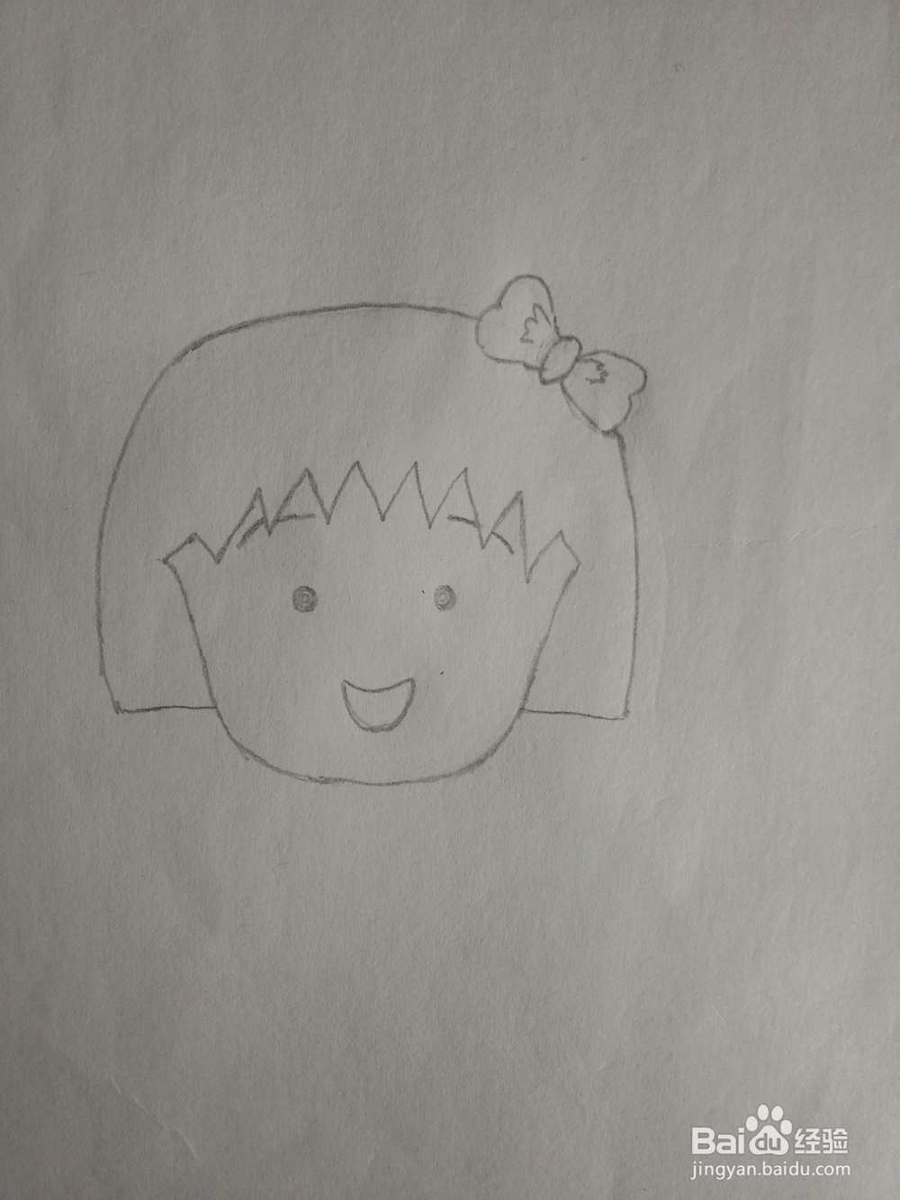 简笔画——怎么画樱桃小丸子