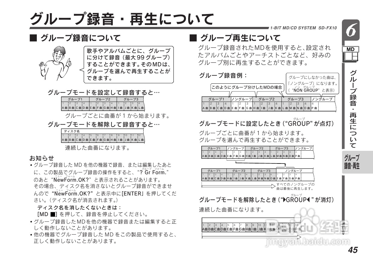 SHARP SD-FX10组合音响说明书:[3]