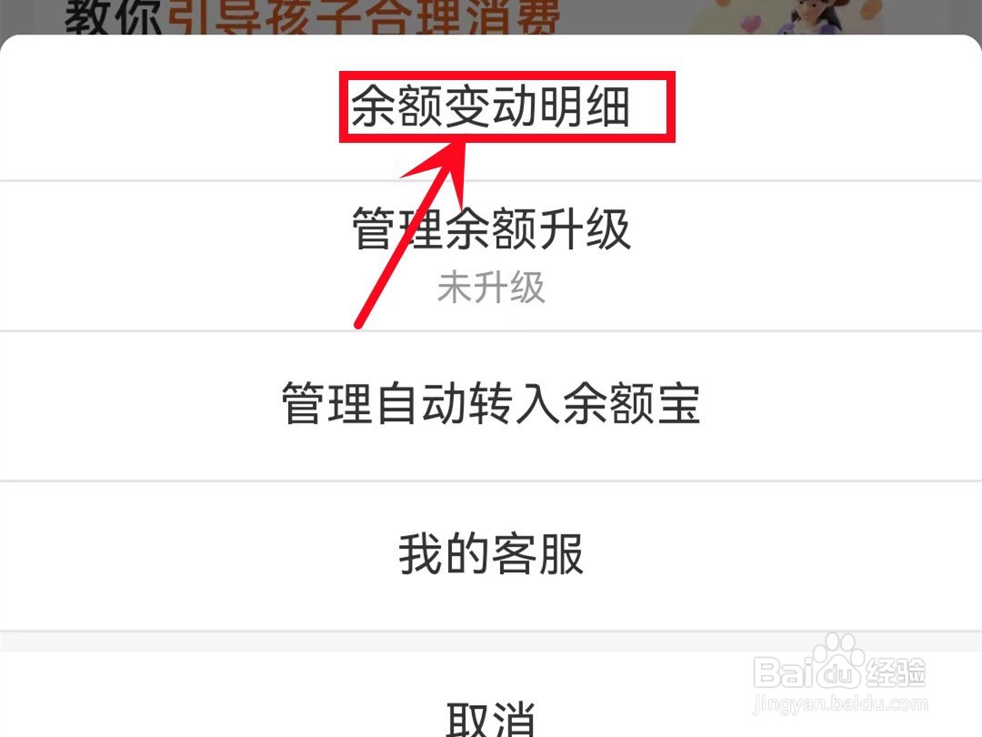 怎样查看支付宝余额变动明细