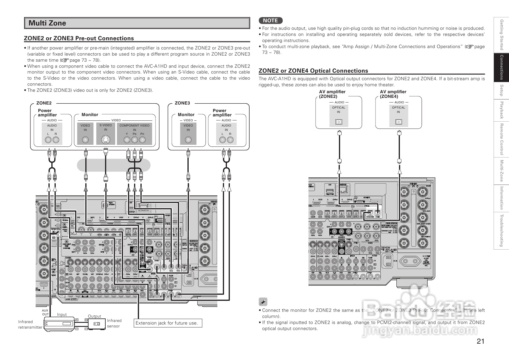 DENON AVC-A1HD功放操作说明书:[2]