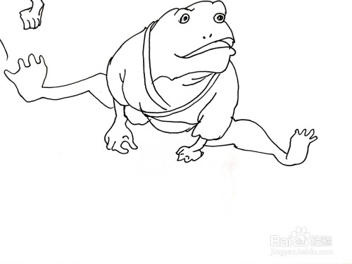 《千与千寻》系列之青蛙怪简笔画