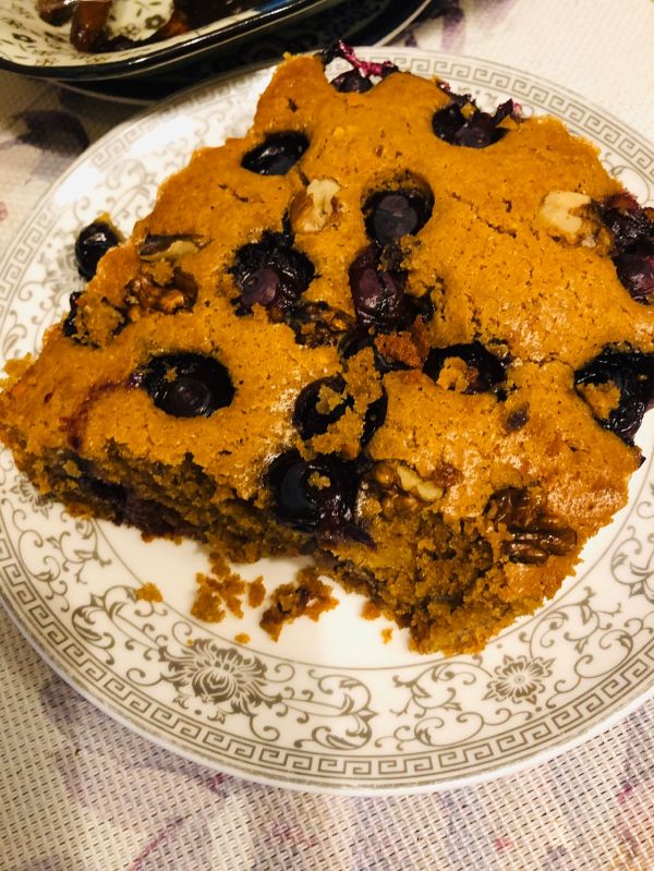 爆浆蓝莓布朗尼蛋糕